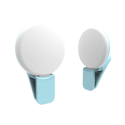 

Mini portable baeuty Selfie Ring Light With USB Charge Up Flash Photography Luminous Lamp 3 Brightness for iPhone Phone clip