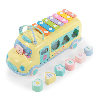 

Baby Music Bus with Percussion Piano Matching Blocks
