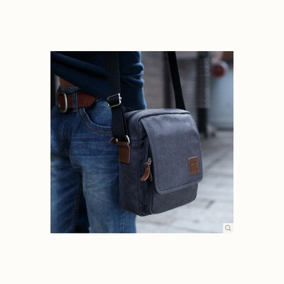 

Mens oblique bag shoulder Messenger bag shoulder bag mens casual Korean youth trend bag diagonal canvas