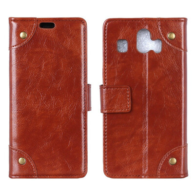 

MOONCASE Sharp 707SH copper buckle nappa leather case - brown