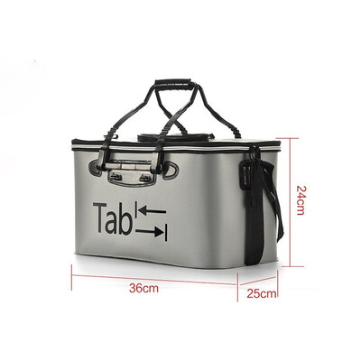 

EVA Portable Folding Bucket Filled Fish Wear Bucket Gear Fishing Foldable Bag Camping Hiking Bucket With Handle Fishing Bags