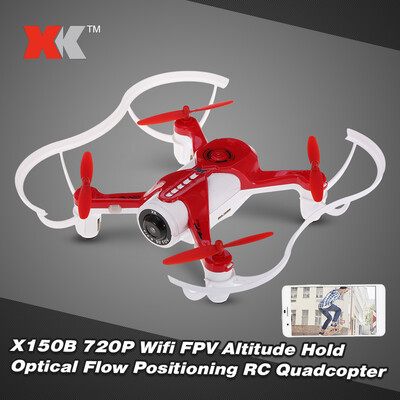 

Original XK X150W 24G 720P Camera Wifi FPV Optical Flow Positioning Altitude Hold RC Quadcopter