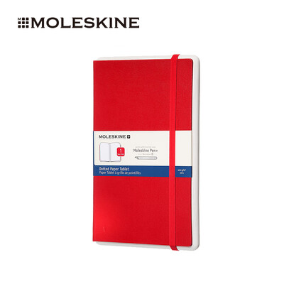 

MOLESKINE SWS intelligent writing replacement notebook red hard surface dot page large notepad not single buy