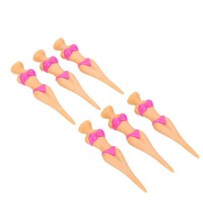 

6pcs 80mm Novel Bikini Lady Creative Golf Tees Divot Tools Golf Equipment