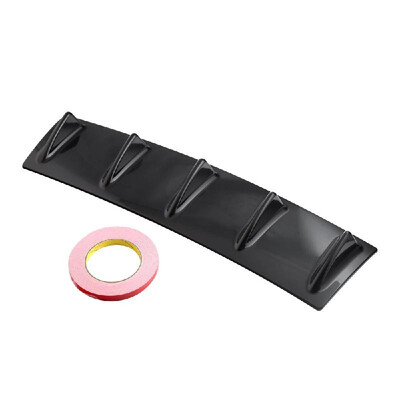 

Universal Lower Rear Body Spoiler Shark Fin Rear Bumper Lip Diffuser ABS Spoiler Trim Cover 7 Fin