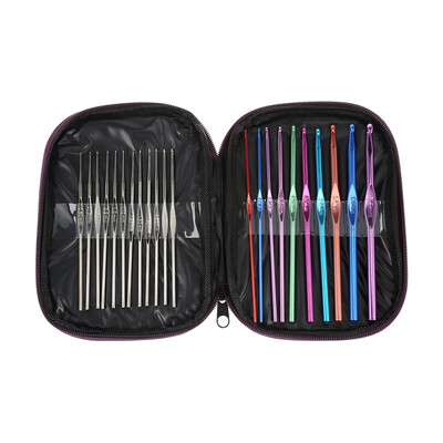 

22pcs Metal Crochet Hooks Bearded Needles Set Bearded Needles Set