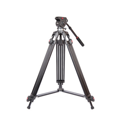 

JY0508A 15m Foldable Telescoping Aluminum Alloy DSLR Camera Camcorder Video Tripod with Fluid Drag Head Padded Bag