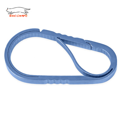 

EDCGEAR Spring Clip Hook S-shape Keychain Carabiner Double Gated Hang Buckle