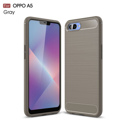 

Goowiiz Phone Case For Oppo A5A3sF9R17RealmelF7 Youth Fashion Slim Carbon Fiber TPU Soft Silicone Prevent falling