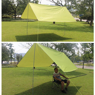 

3m3m Hiking Walking Travel Tourist Outdoor Tents Awning Canopy Sun Shade Block Rain Mat Camping Tent For Family Camping