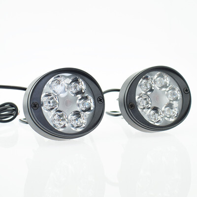 

Motorcycle led headlight Motorbike Auxiliary Work Lights 12v 12w Moto Side Mirror Head lamp 6500k Fog light 1000LM headlamp