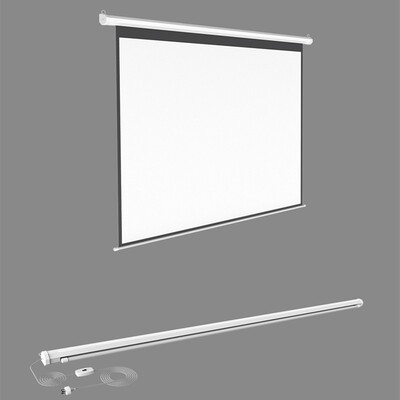

80 Economy Electric Projector Screen 1610 Wide format for home cinemaofifce suitable for wallceiling mounting