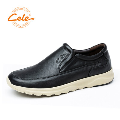 

Celebrity CELE business casual shoes mens suede leather lazy one pedal set foot slip comfortable casual wild black 41 yards M8C1S16501
