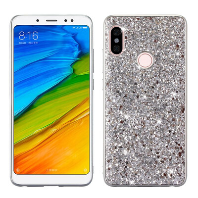 

MOONCASE Millet Red Rice Note 5 Pro Flash Powder TPU-Silver