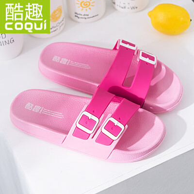 

Cool Coqui couple home bathroom light soft soft non-slip bath casual slippers womens pink 38 CQ6122