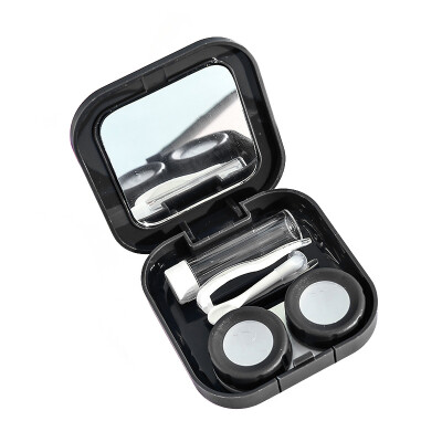 

Kawano contact lens box square creative mate box care box black