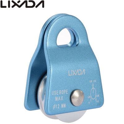 

Lixada 20KN Small Mobile Single Pulley Swing Side Climbing Rigging Rescue