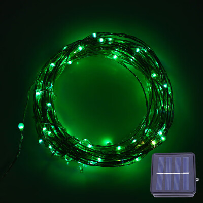 

12M 120 LEDs Solar Powered Copper String Light for Decoration
