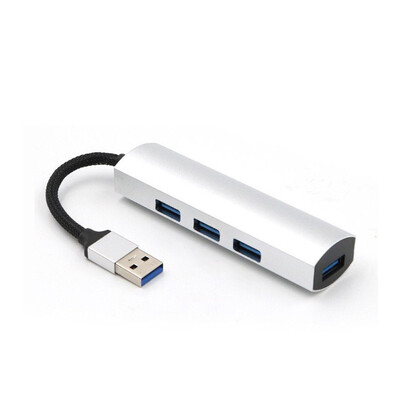 

High Speed 4 Ports USB30 HUB Multi-port Interface Extension Adapter Compatible for Computer Tablet Mobile Phone