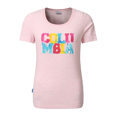 

Columbia T-shirt outdoor ladies field exploration printing logo round neck short-sleeved moisture-absorbing comfortable T-shirt PL2795 957