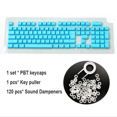 

104 English PBT Keycaps for Mechanical Keyboard Compatible with MX Switches Transparent Support Led Lighting Keycaps