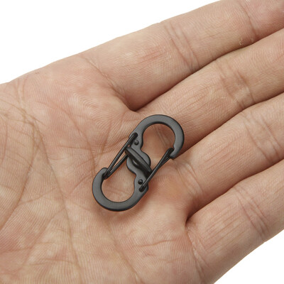 

1 Piece Outdoor Camping Equipment 8-Shape Buckle Snap Clip Climbing Carabiner Backpack Anti-theft Hanging Keychain