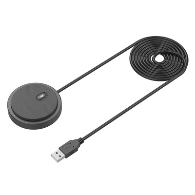 

UM02 USB Omni-directional Condenser Microphone Mic for Meeting Business Conference Computer Desktop Laptop PC Voice Chat Video Gam