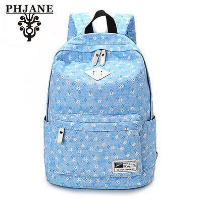 

PHJANE Lightweight Canvas Travel School Backpack for Women Girls Teens Kids