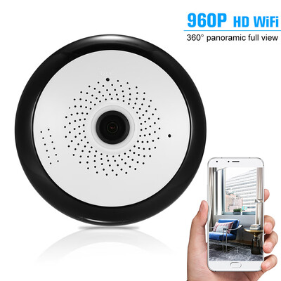 

Wireless 960P HD Mini Panoramic Fish Eye 360 Degree WIFI Camera 13 Megapixels IP Cloud Camera 3pcs IR Lamps Night Vision IR-CUT