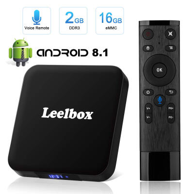 

Android 81 TV Box with Voice Remote ControlLeelbox Q2 Mini Smart ATV System Amlogic S905W Quad-Core 2GB RAM & 16GB ROM