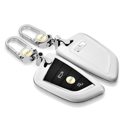 

Car Accessories Top Layer Leather Car Key Case For BMW new X1X5X6new 1 series2 series Car Key Cover Shell Car Keychain