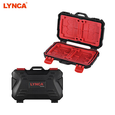 

LYNCA KH 15 Water-resistant XQDCFTFMSDSDMicro SIMNANO Memory Card Case Box Keeper Carrying Holder Storage Organizer 36 Slots