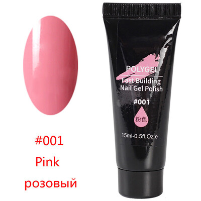 

15ML UV Gel Poly Gel Nails Polygels Nails Builder Poligel Nails Kit Extension Acrylic Nail Art Crystal UV Resin Builder Gellak
