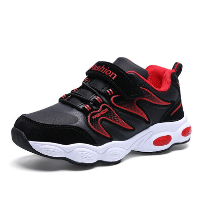 

Fashion childrens shoes 2018 autumn boy flame mesh breathable running shoes Kids casual mesh sports shoes