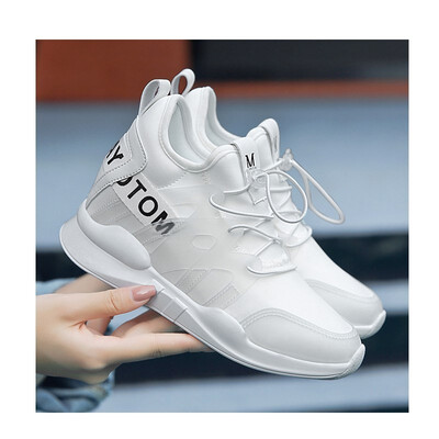 

2018 new white shoes womens increased high wild Korean breathable womens shoes autumn platform sports shoes