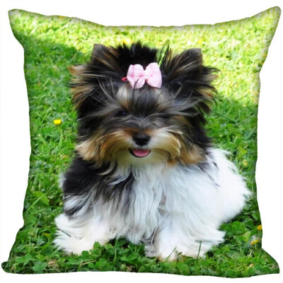 

Yorkshire Terrier Hot Sale Pillow Case High Quality New Years Pillowcase Decorative Pillow Cover For Wedding Decorative Christmas