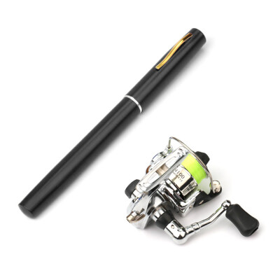 

1M 14M Pocket Collapsible Fishing Rod Reel Combo Mini Pen Fishing Pole Kit Telescopic Fishing Rod Spinning Reel Combo Kit