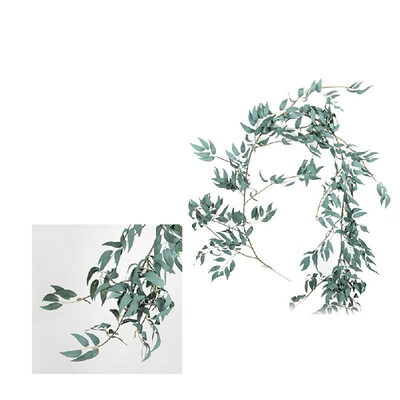 

Artificial flower branch plant vine green fern 17 meter rattan wedding twining winder road guide decoration Malus spect