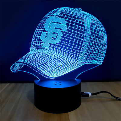 

Colorful Cap Model 3D LED Table Lamp