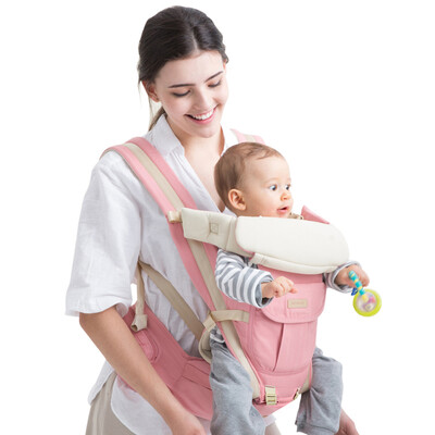 

Baby Carrier With Hip Seat 12 Position Ergonomic Newborn Kids Carriers Back Front Kangaroo Sling Carrying Infant Toddler Lightweig