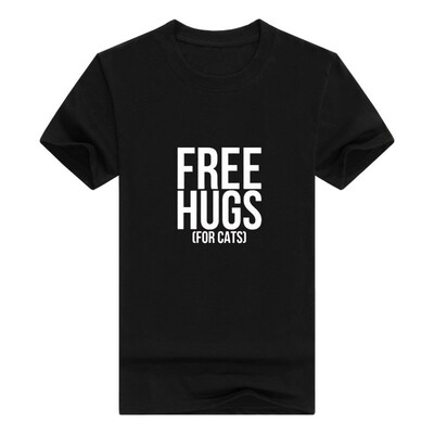 

Free Hugs For Cats Mens Printed T-Shirt