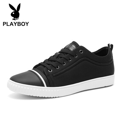 

Playboy PLAYBOY wild simple comfortable casual shoes mens lightweight wear-resistant DS81035 black 40