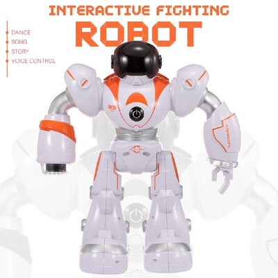 

99888-2 Intelligent RC Robot Interactive Fighting Robot Study Toys with Light Dance Music Story