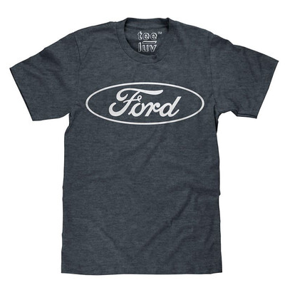 

Ford T-Shirt - Licensed Ford Oval Logo Shirt Indigo-Black