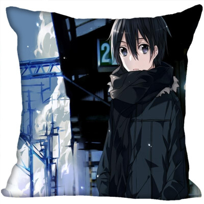 

Sword Art Online Pillow Cover Bedroom Home Office Decorative Pillowcase Square Zipper Pillow Cases Satin Fabric No Fade