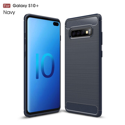 

Goowiiz Phone Case For Samsung Galaxy S10S10 PlusS10 Lite Fashion Slim Carbon Fiber TPU Soft Silicone Prevent falling