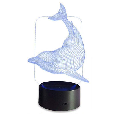 

UpperX Kids Night Light Animal Dolphin 7 Colors Change with Remote Control Gifts for Kids or Animal Lover Gift Ideas by Dolphin