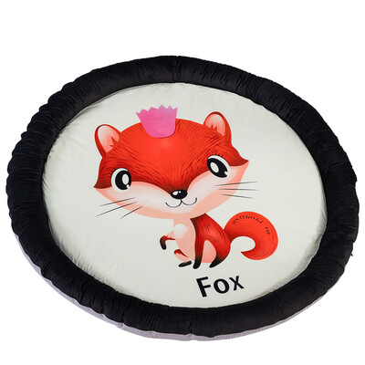 

Fenced Kids Activity Play Mat Baby Playmat Round Rug Carpet For Floor Playing Crawling Tummy Time Teepee Tent Playhouse Home Bedro