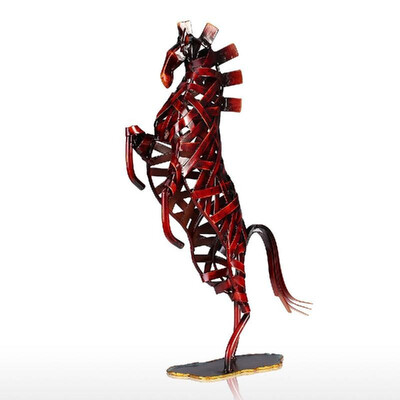 

Metal Weaving Horse Tooarts Iron Sculpture Home Decoration Crafts Animal Sculpture