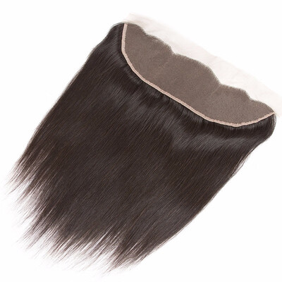 

Brazilian straight hair 134 stright hair with hand-woven lace front piece